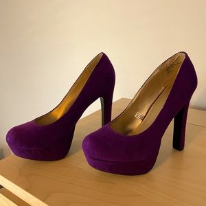 Massimo Purple Heels 8 Never worn